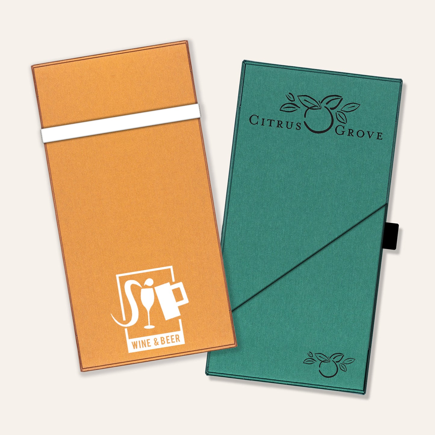 Shining Metallic Check Presenters - Marquee Menus