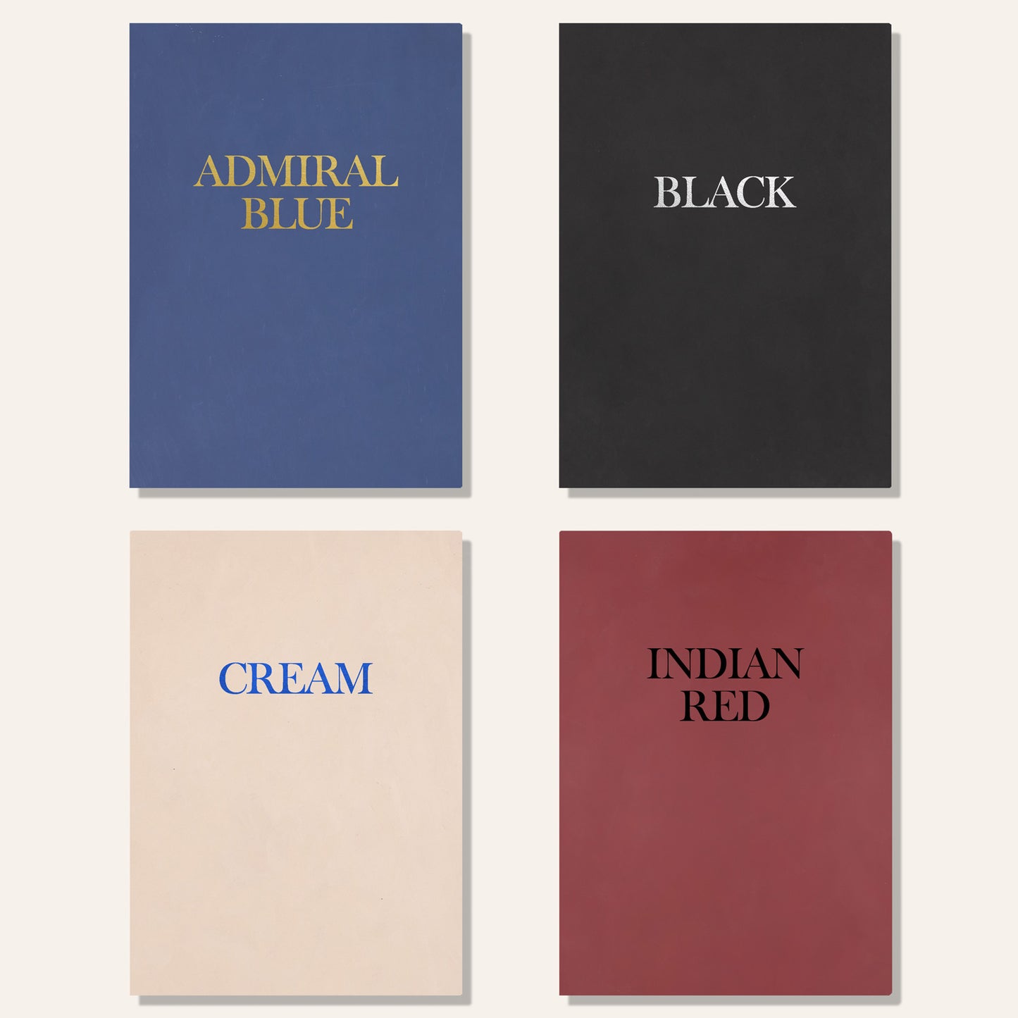 Custom thick slab leather menu boards in many colors