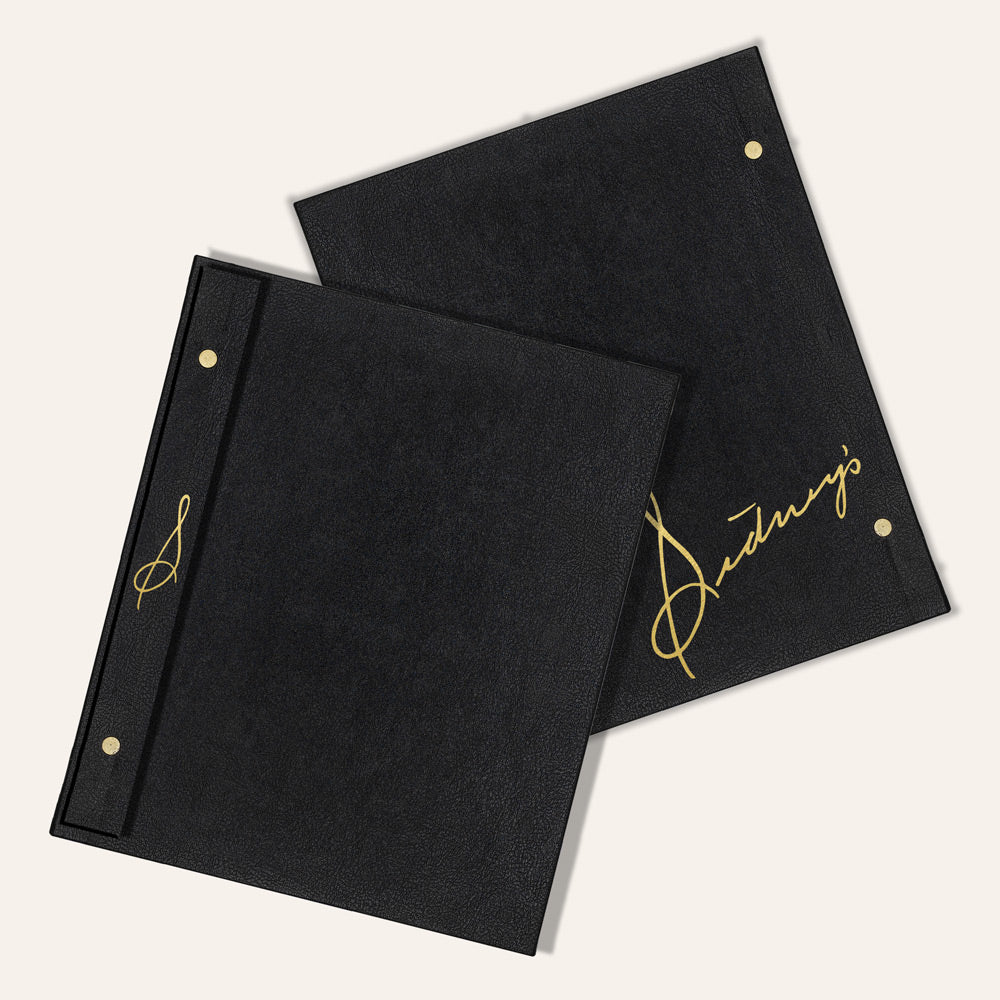 Bonded Leather Menu Boards