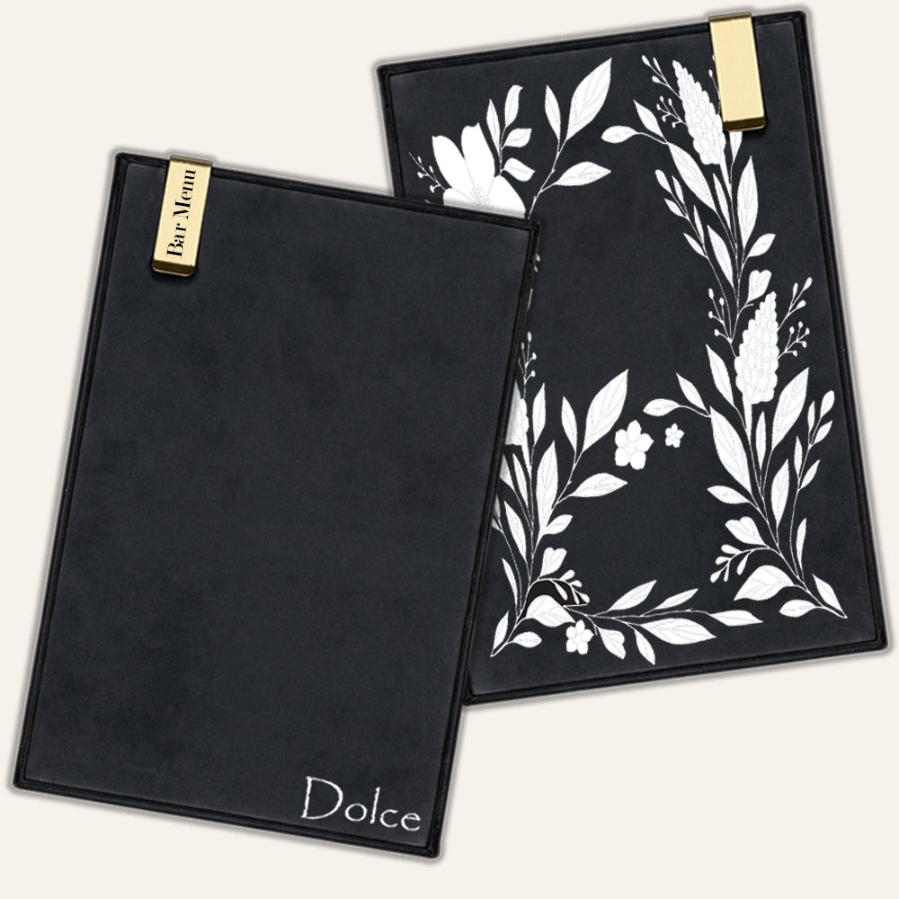 Synthetic Or Faux Leather Menu Boards - Marquee Menus