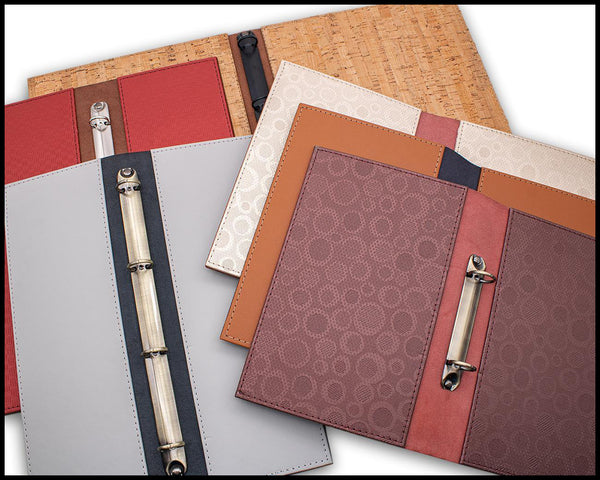 Leather Menu Cover With Binder Ring Mechanism