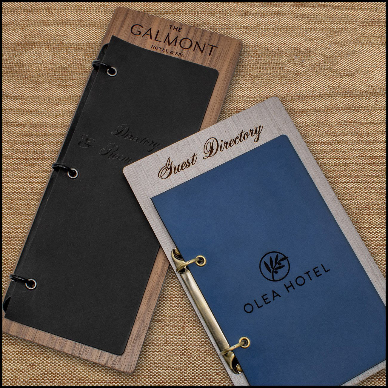 Wood Guest Service Directory Page Holder