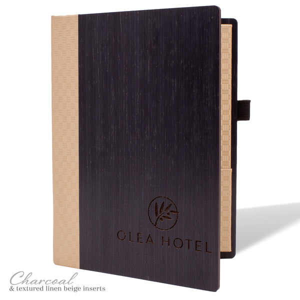 Hotel Stationery Cover in Charcoal