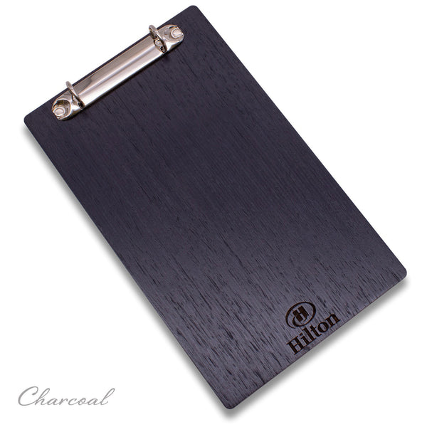 Menu Holder With Binder Ring Mechanism (& Optional Leather Menu Page Cover) - Woodberry Company