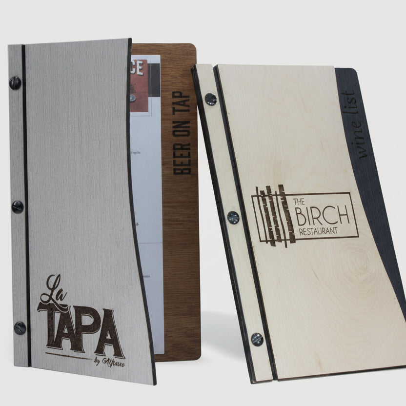 Menu Cover With Screw Post Binding - Woodberry Company