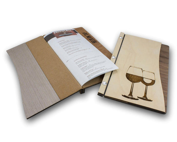 Menu Cover With Screw Post Binding - Woodberry Company