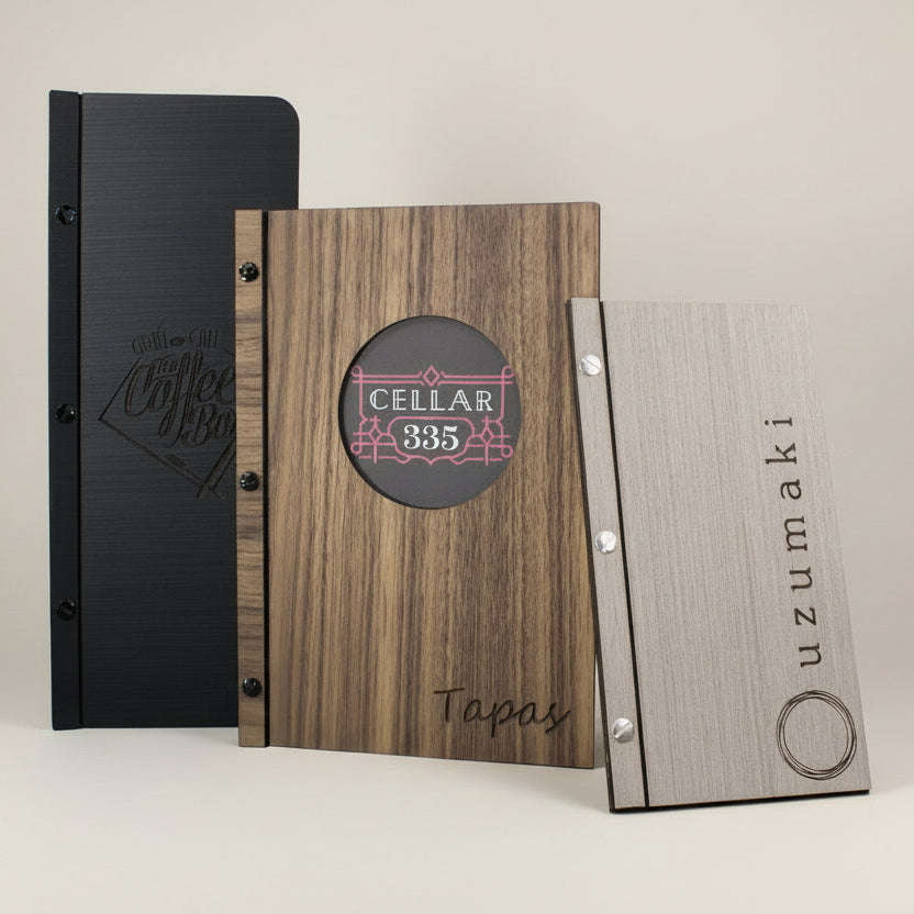 Menu Cover With Screw Post Binding - Woodberry Company