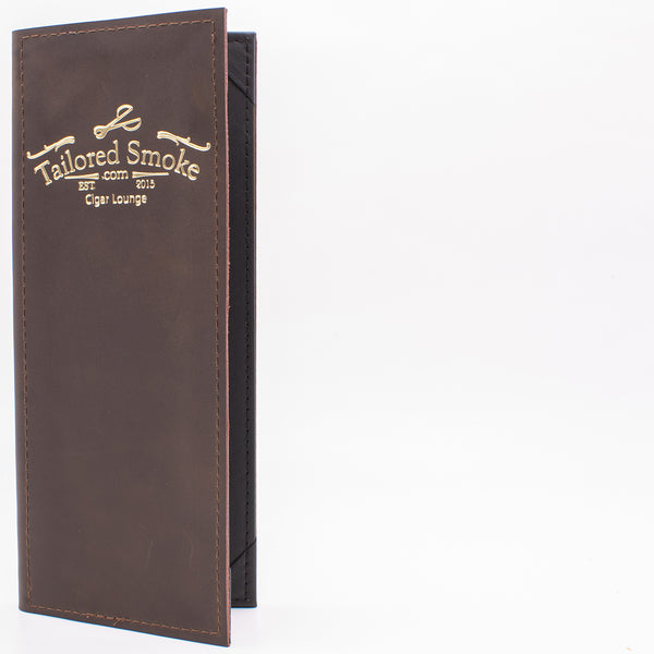 Leather Menu Cover With Corner Tab Inserts