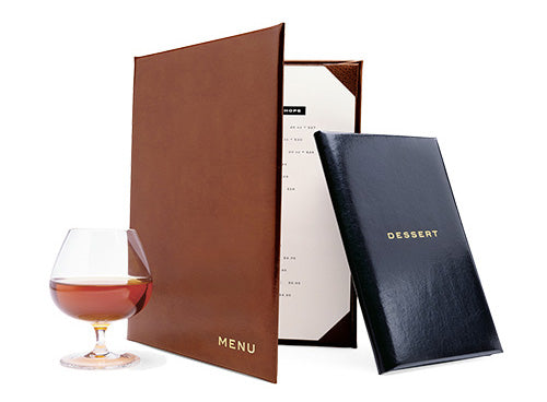 Leather Menu Covers Enhance The Value of Your Restaurants