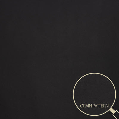 Black Satin Calf Grain