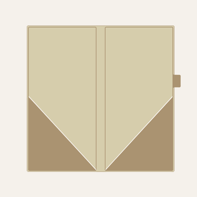 Book With Triangle Pockets