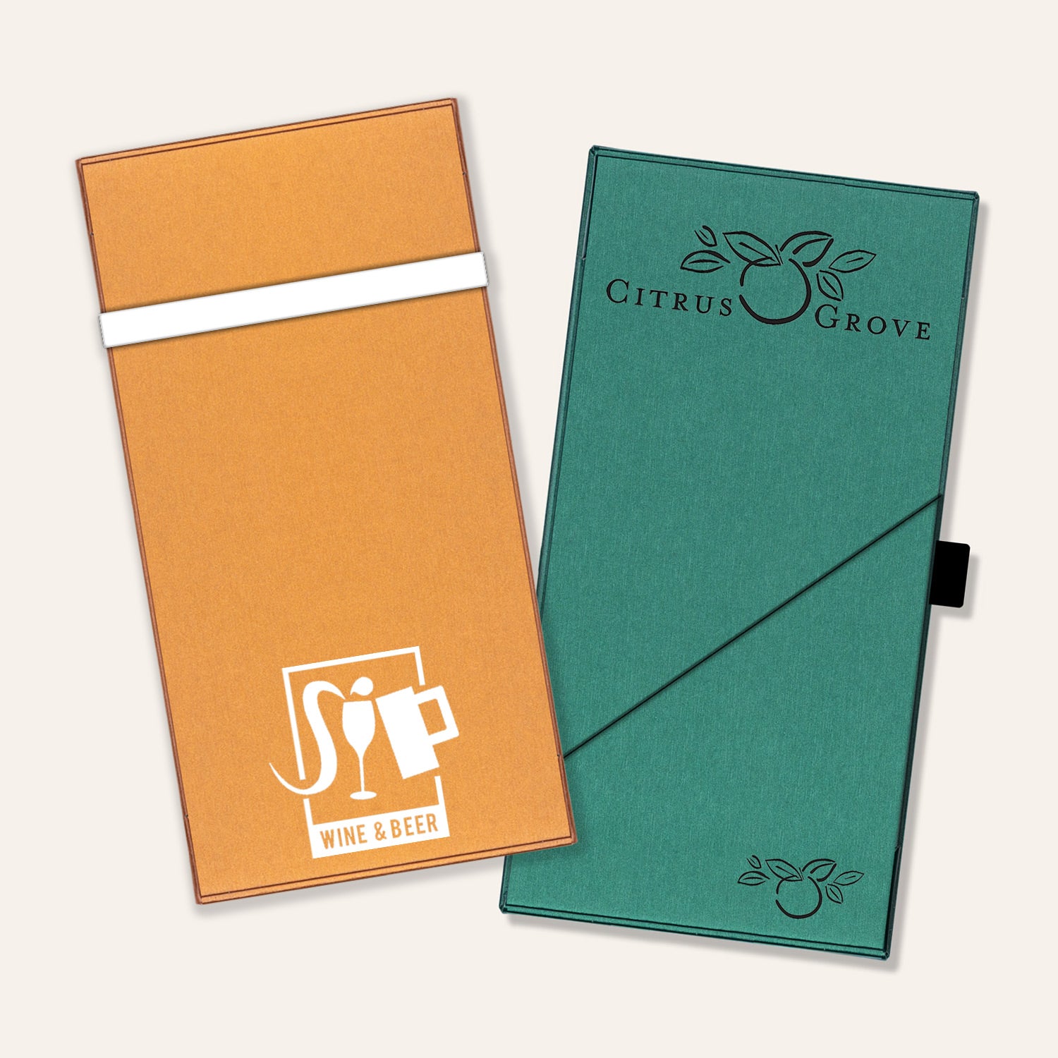 Shining Metallic Check Presenters - Marquee Menus