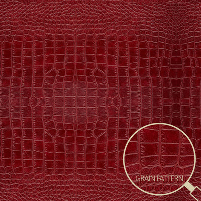 Deep Red Semi Gloss Alligator