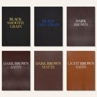 Synthetic Or Faux Leather Menu Boards - Marquee Menus