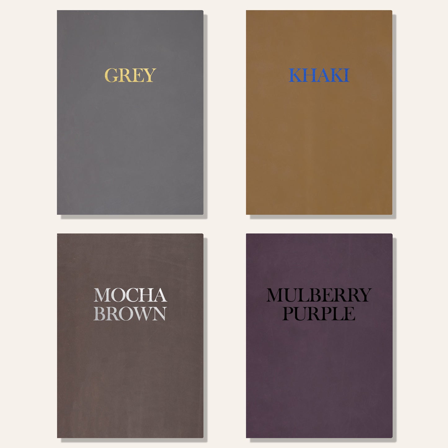 Personalized thick slab leather menu boards for restaurants