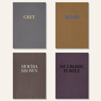 Personalized thick slab leather menu boards for restaurants