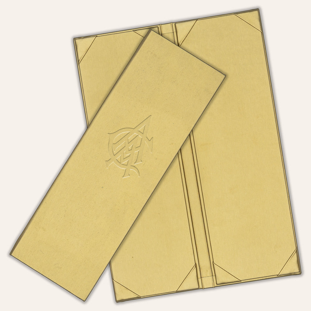 Shining Metallic Menu Covers - Marquee Menus