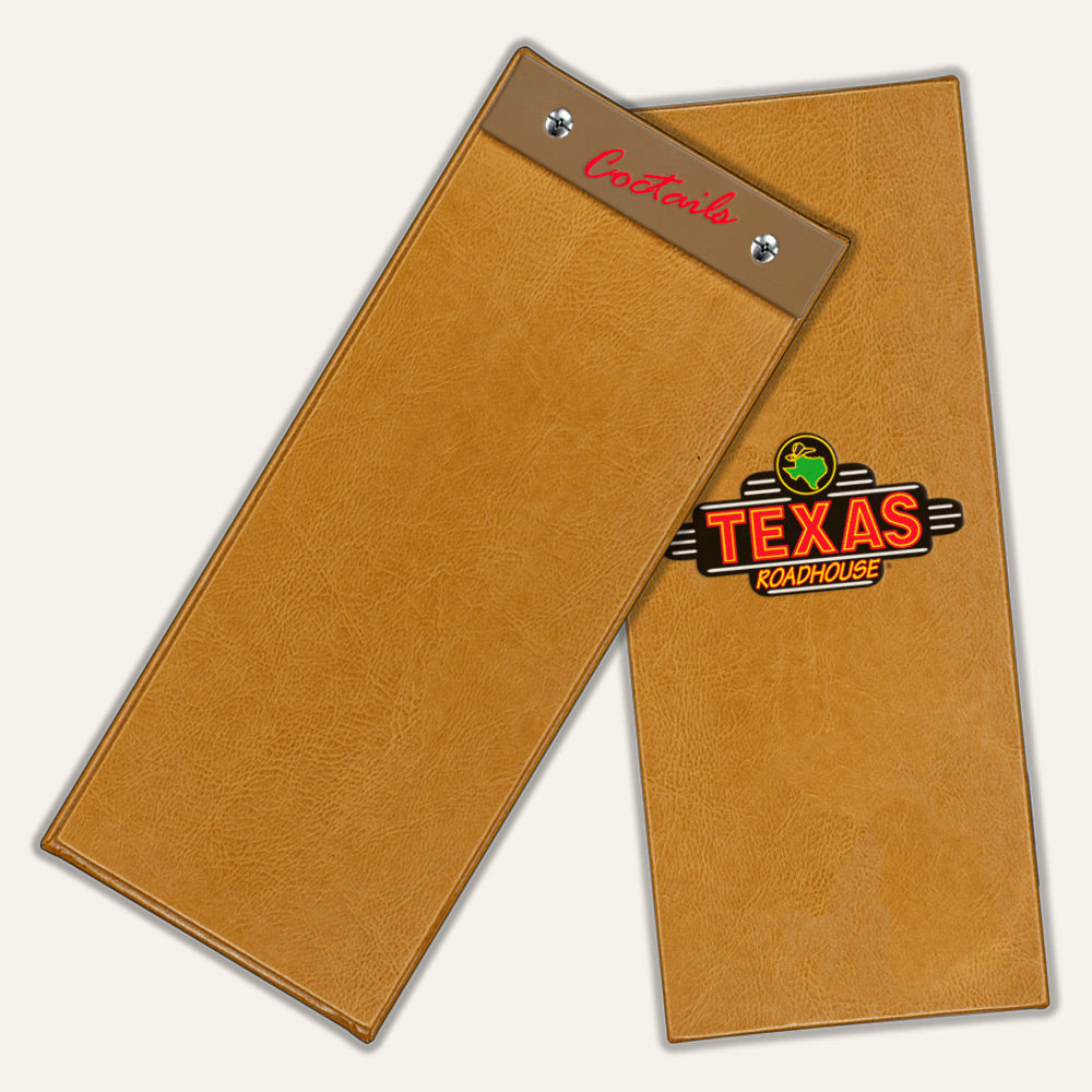 Synthetic Or Faux Leather Menu Boards - Marquee Menus