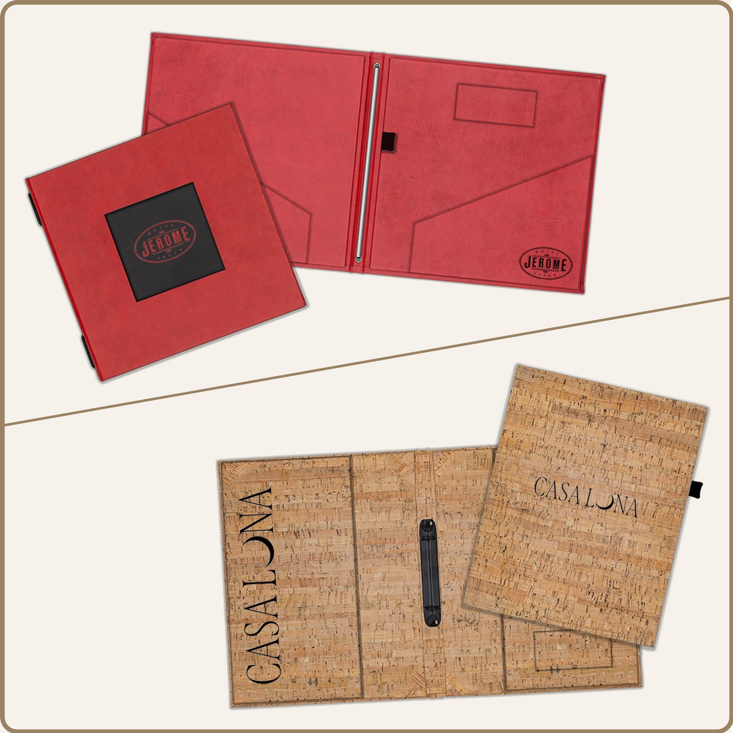 Turned edge directory covers with pockets