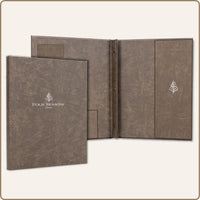 Turned edge directory covers for hotels