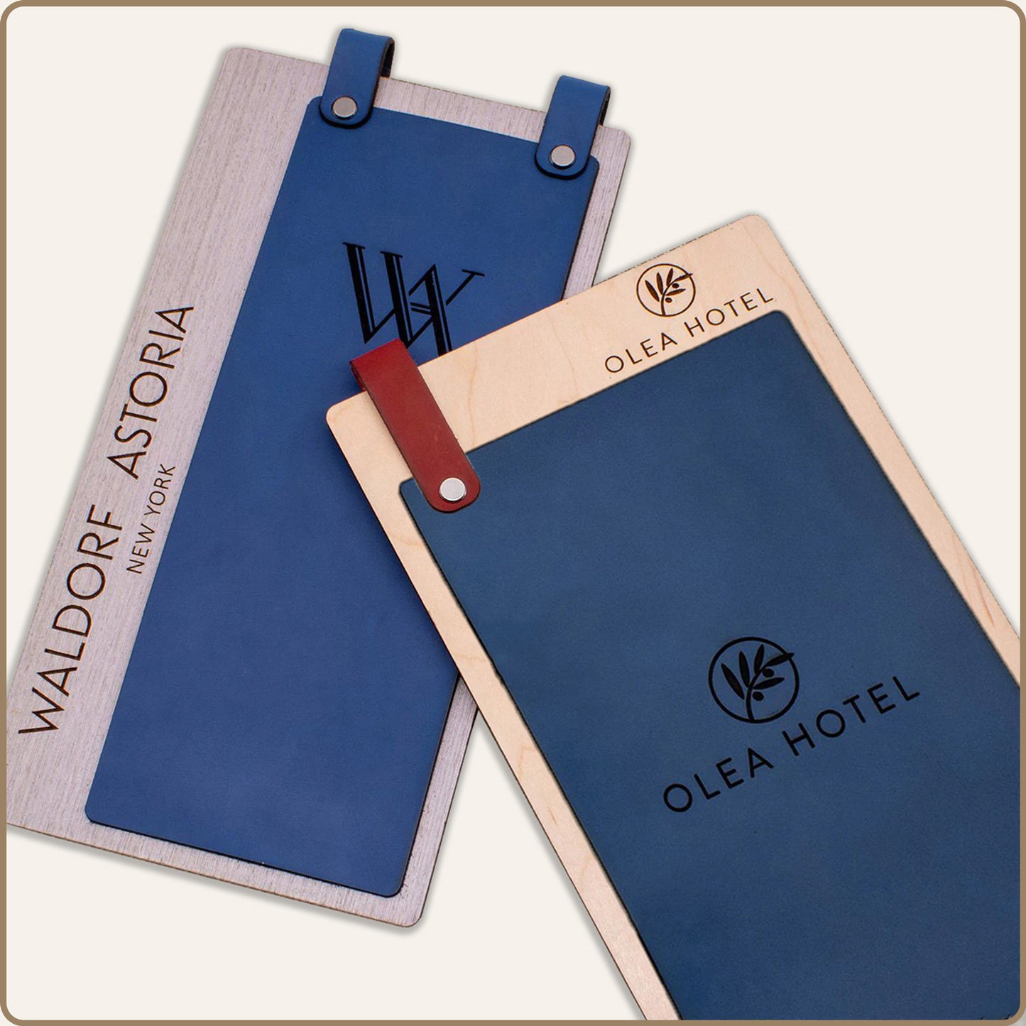 Wood directory boards for hotels