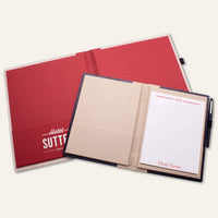 Wood directory covers with pen loops