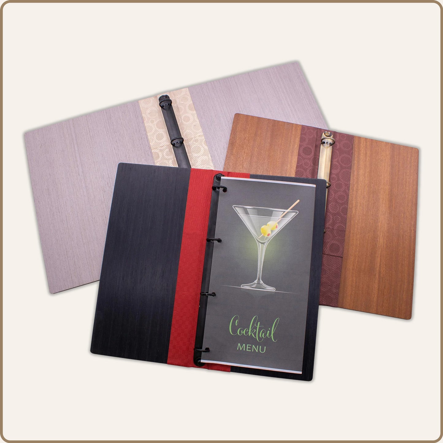 Wood Menu Covers