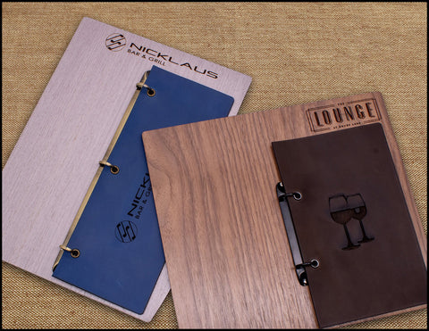 Personalized Genuine Leather 3 Ring Binder With Clipboard 