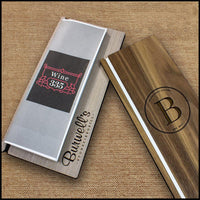 Wood Menu Board With Vertical Silicone Menu Band