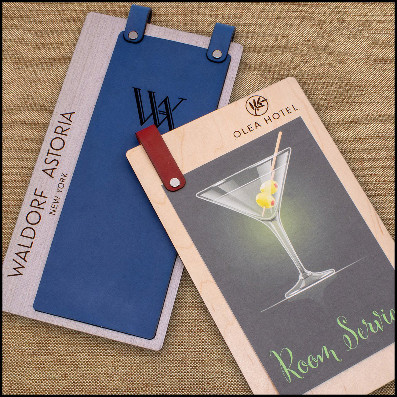 Wood Guest Service Directory Page Holder