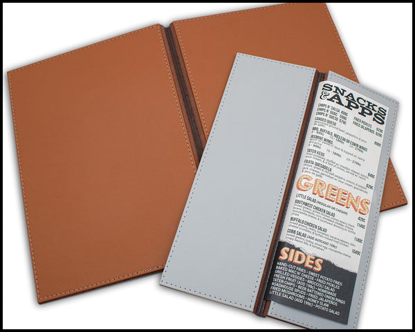 Leather Menu Cover With Screw Post Binding