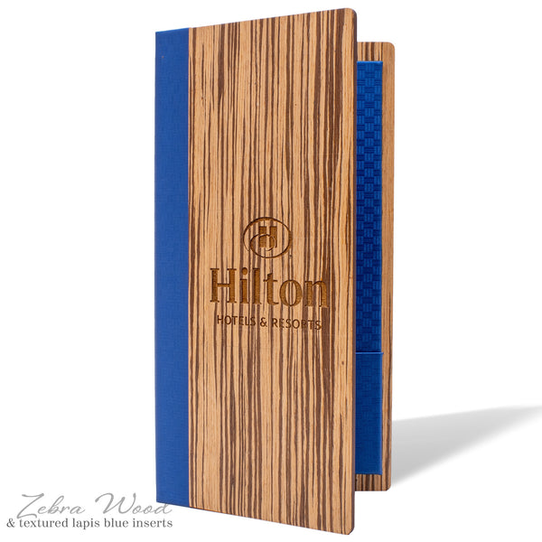 Binder Ring Cover for Hotel Directory or In Room Dining Menu - Woodberry Company