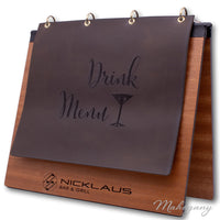 Hotel Table Top Display With Binder Ring Mechanism - Woodberry Company