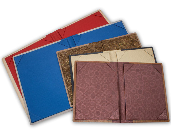 Large selection of binding and insert colors to choose from
