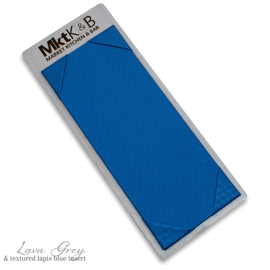 Wood Menu Boards and Menu Holders with Corner Tab Inserts – Marquee Menus