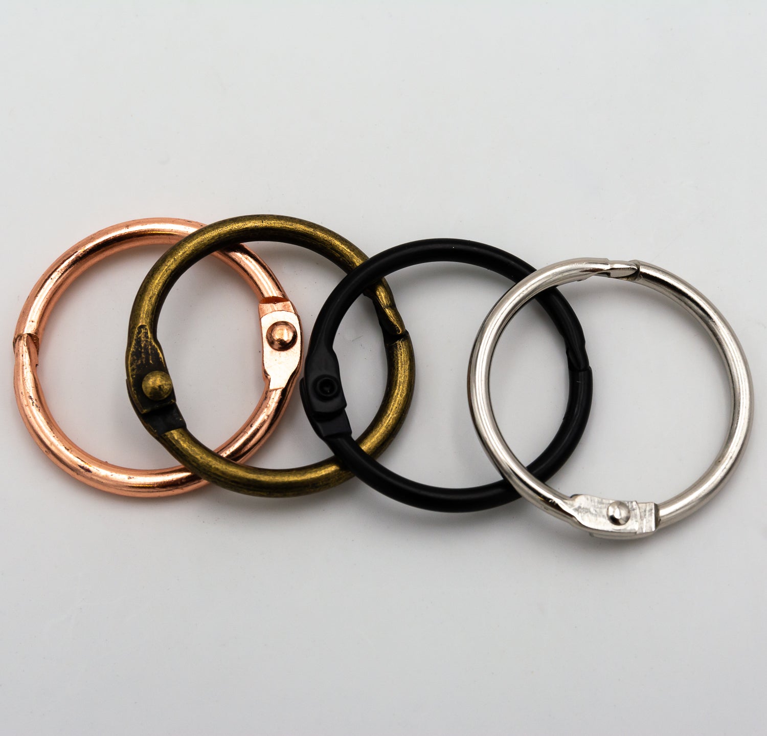 Wood Menu Cover With Snap Rings and Leather Binding