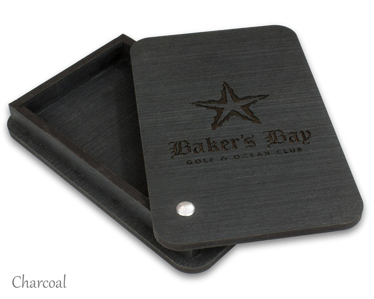 Spectators Box Custom Wood Check Presenter Box With Rotating Lid