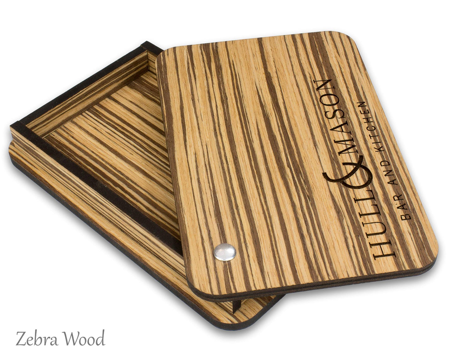 Check Presenter Box With Attached Rotating Lid - Woodberry Company