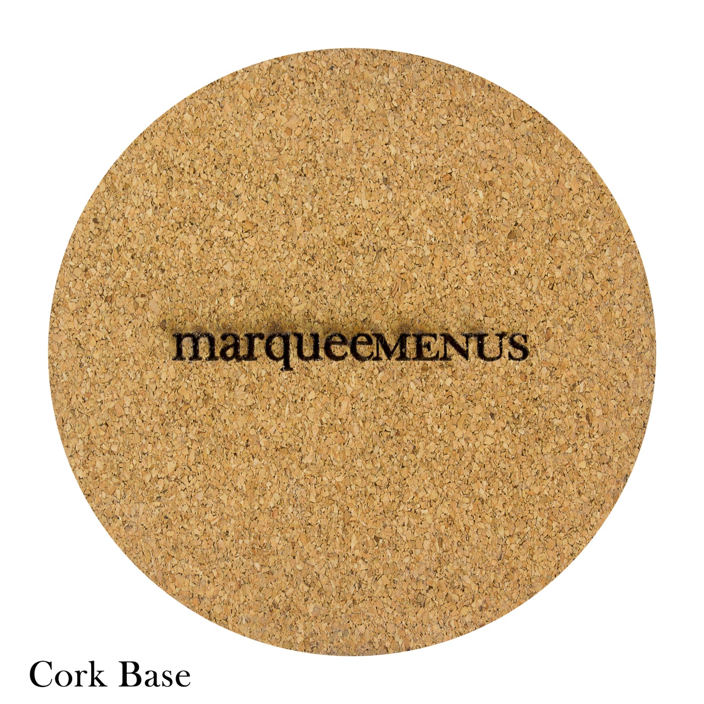 Custom Round Coaster With Cork Base - Woodberry Company