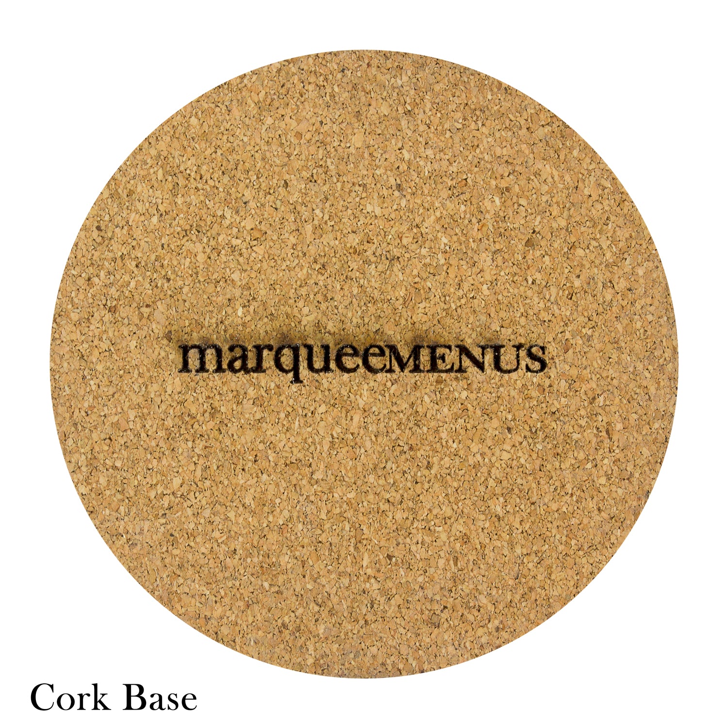 Custom Round Coaster With Cork Base - Woodberry Company