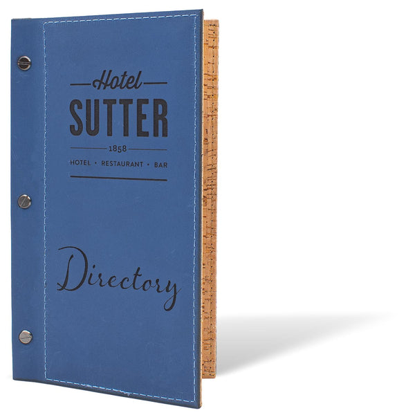 Leather Guest Service Directory Book Cover With Screw Post Binding