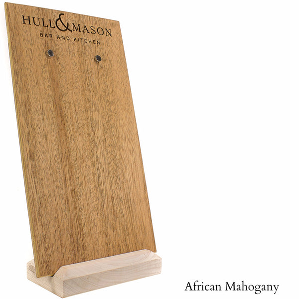 Custom Wood Menu Board With Magnets And Wood Base - Woodberry Company