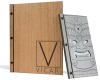 Wood Menu Cover With Screw Post Binding